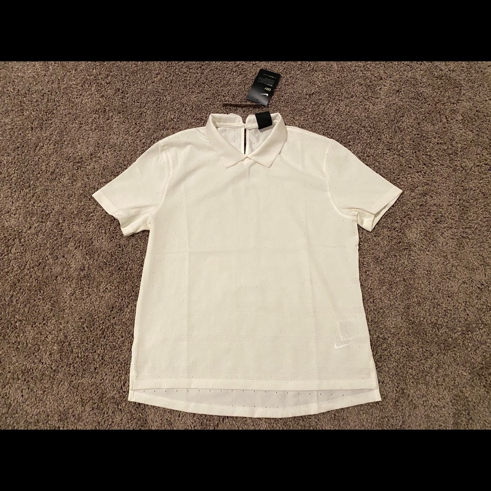 Nike Women's Dri-Fit Ace Jacquard Golf Polo Size Small CK5846-100 Retail $75